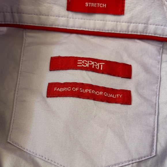 Esprit Men's Casual Light Purple Button Down Shirt - Picture 5 of 7